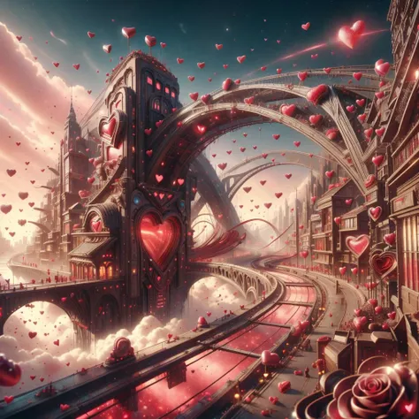 <lora:ValentineTech-18:1>, valentinetech, scifi,
city bridge,