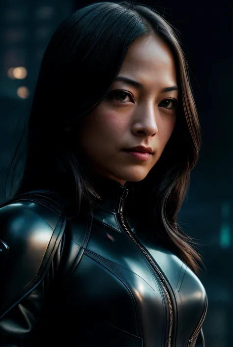 a photo of a evil (Krist1nKr3uk02-1200:0.99), 1girl, as a (futuristic evil supervillain:1.2) from the (future:1.2), in front of a (burning building:1.2), wearing a (dark rubber pants:1.2), (armored jacket with death emblem:1.2), (at night:1.2), (looming doom:1.2), (gloomy:1.2), (grimdark atmosphere:1.1), (RAW photo, best quality, ultra high res, photorealistic, masterpiece, ultra-detailed, Unreal Engine), (closeup of her face:1.2), 8k uhd, dslr, soft lighting, high quality, film grain, Fujifilm XT3 sharp focus, f 5.6, <lora:LowRa_2:0.4> <lora:add_detail:0.7>