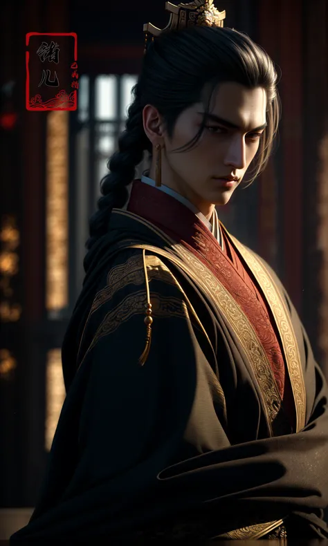 Epic CG masterpiece, A Chinese Tang dynasty emperor,by guopei Wuxia,handsome, MAX Masculinity, straight crown, golden Taoist robe, palace background, Tang dynasty, royal, dynamic poses, stunning colors, 3D rendering, surrealism, cinematic lighting effects, realism, 00 renderer, super realistic,
<lora:~Q?-vY*[Proyal:1>