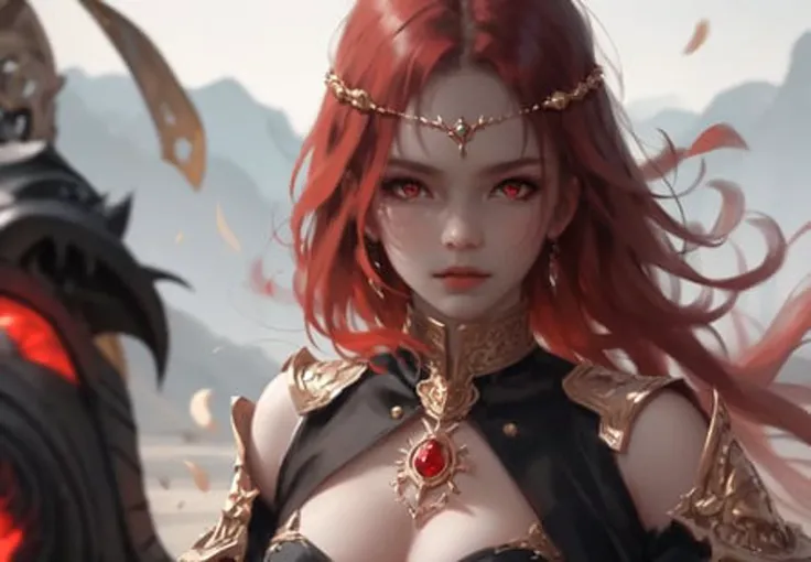 wlop, aeolian, jewelry, cute girl, eastern, red hair, red eyes
<lora:wlop_100:0.75>