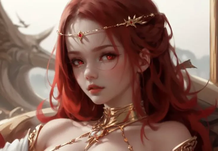 wlop, aeolian, jewelry, cute girl, eastern, red hair, red eyes
<lora:wlop_100:0.75>