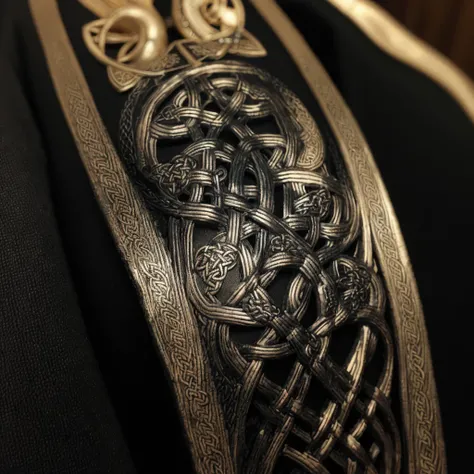 (closeup:1.1), from side, (celtic_knotwork:1.3), (snaidhm:1.3), photograph of a shiny suit of medieval armor, embellished, engraved, <lora:Detail Slider by Stable Yogi:1.0>, <lora:Celtic_Knotwork v1e10:1.0>