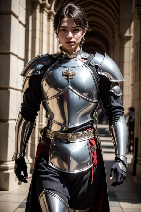 (masterpiece), intricate details, hyperdetailed, (fantasy), epic, bokeh, male knight in shining armor, intricate armor, ornamented armor,