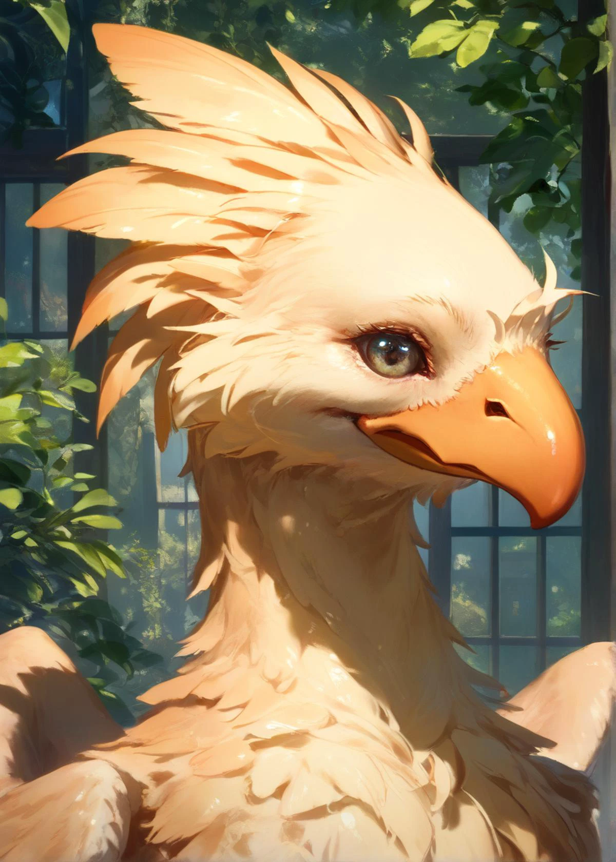 source_realistic, realistic, photo, (score_9, score_8_up, score_7_up, zPDXL), chocobo <lora:chocobo_(ponyxl):1>, no humans, upper body,