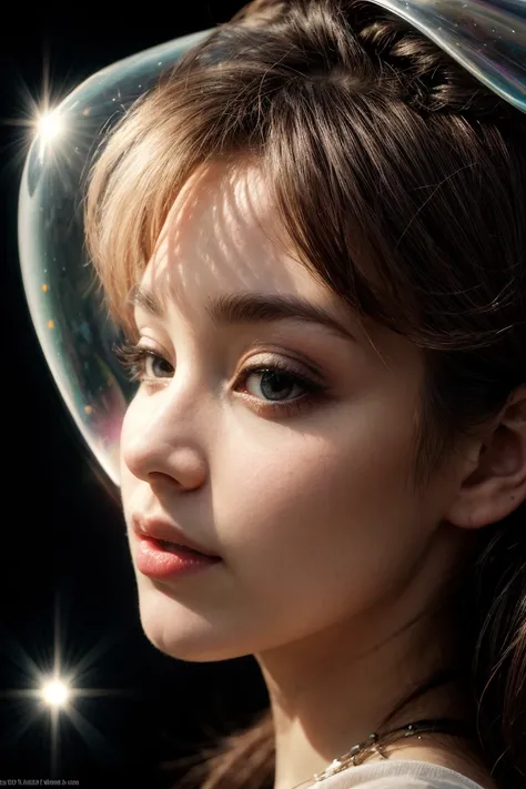 art by Will Murai Bubbles in the Sky: Follow the journey of a soaring bubble, showcasing the magical interplay of light and transparency. (close-up, natural, luminous tones)