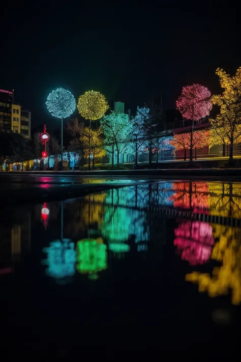 art by Liam Wong Reflective Bubbles: Close-up of soap bubbles reflecting the surrounding environment, creating a distorted and playful world with a colorful spectrum. (close-up, abstract, playful colors, reflective)