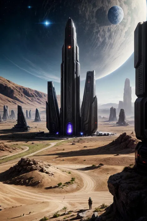 no humans, landscape, oil on matte canvas, sharp details, the expanse scifi spacescape ceres colony, intricate, highly detailed, digital painting, rich color, smooth, sharp focus, illustration, Unreal Engine 5, 8K, art by artgerm and greg rutkowski and alphonse mucha