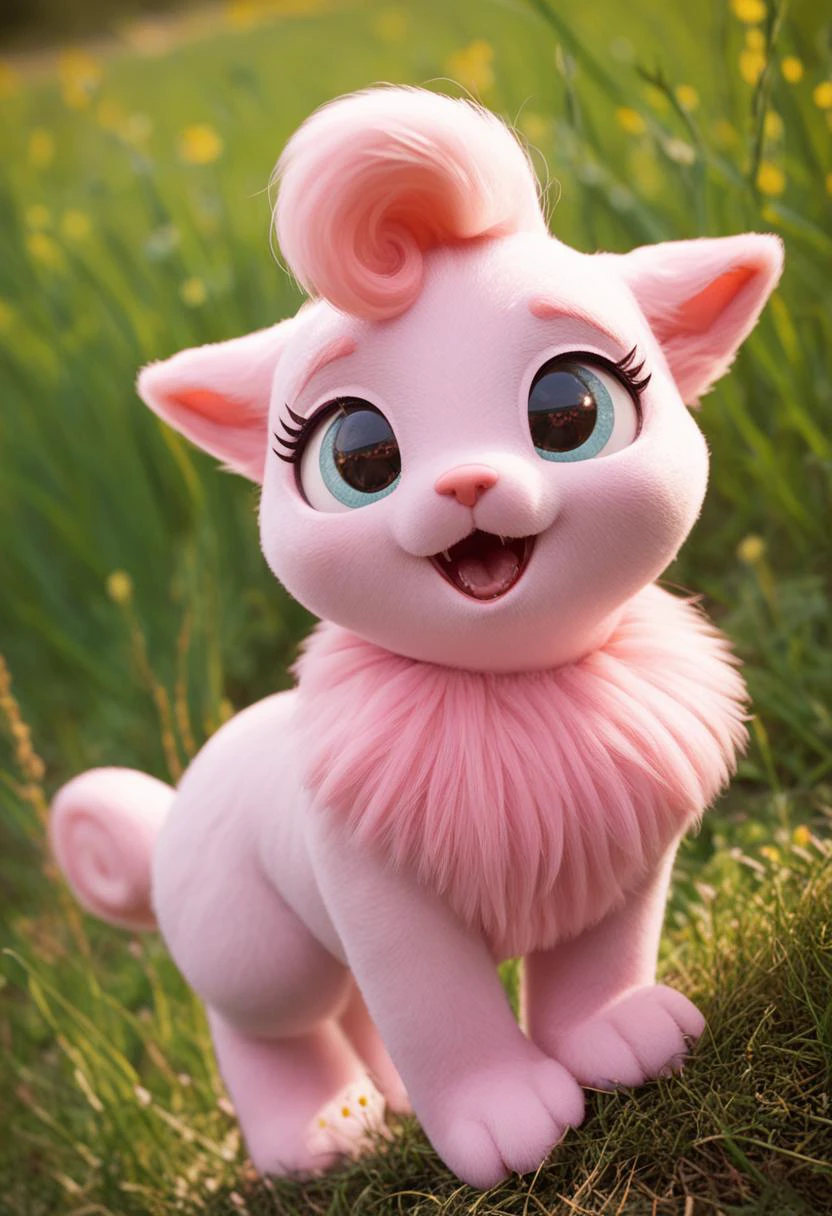 score_9,score_8_up,score_7_up,score_6_up,score_5_up,A delightful creature of pure adorableness. Fluffikins is a small, chubby beast covered in soft, pastel-colored fur that shimmers with a gentle glow. It has large, round eyes that sparkle with curiosity and mischief, and its tiny paws end in harmless, puffy digits.
Fluffikinsâ voice is a series of sweet, melodic chirps and purrs that can melt the heart of even the grumpiest dwarf. It radiates an aura of pure joy and happiness, causing nearby creatures to feel an overwhelming urge to cuddle and play.
Beware its most powerful ability, the "Snuggle Storm," which can render entire fortress populations useless as they become entranced by Fluffikins' irresistible charm. Legends say that those who encounter Fluffikins are often left with a sense of profound contentment and a strange, uncontrollable urge to knit tiny sweaters