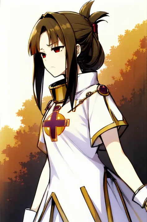 <lora:mint_adenade_(cosplay):1> mint_adenade_(cosplay),, ultra detailed, masterpiece, best quality,, solo, frown,
1girl, red eyes, <lora:Tsurime3:1>, (tsurime:1.2), brown hair, medium hair, asymmetrical bangs, swept bangs, parted bangs, cowlick, parted bangs, flipped hair, <lora:foldedponytail:1> foldedponytail, folded ponytail, (small breasts:1.3),