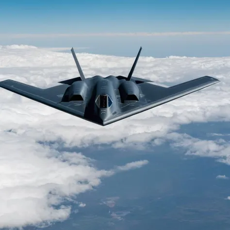 UHD, 4k, ultra detailed, cinematic, a photograph of <lora:Modern Warfare style:0.55>
Northrop Grumman B-2 Spirit a stealth fighter jet flying through the air to the viewers modern warfare style,sky,day,cloud,blue sky,military,no humans,flying,science fiction,realistic,aircraft,military vehicle,airplane,vehicle focus,jet,fighter jet,pilot
, epic, beautiful lighting, inpsiring