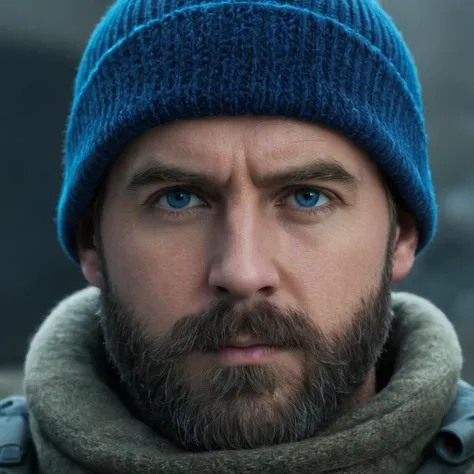 UHD, 4k, ultra detailed, cinematic, a photograph of <lora:Modern Warfare style:0.55>
closeup,John Price a man with a beard and a beanie winter hat staring at camera,modern warfare style,solo,blue eyes,1boy,hat,male focus,facial hair,beard,realistic,mustache, epic, beautiful lighting, inpsiring