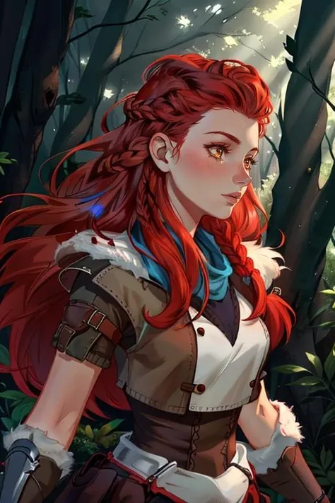 1girl, red hair, upper body, forest background, <lora:AloyHorizon:0.8>
masterpiece, high quality