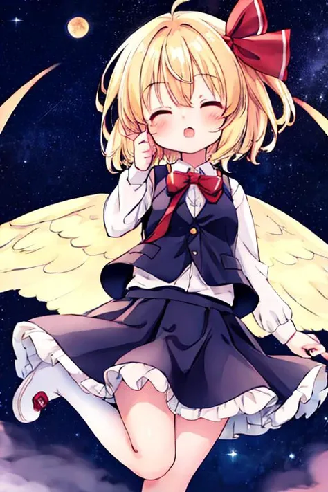(((1girl))), ((best quality)), ((masterpiece)), ((ultra-detailed)), (illustration), (detailed light), (an extremely delicate and beautiful), (beautiful detailed eyes), (sunlight), ((extremely light)),
(((( and a pleated skirt)))),
school girl,
wavy short manish bob, (((yellow gold hair))), (((short hair))),
(((deep red eyes))),
(((angelic clothes))), (((((angel wings))))), (((angel halo))),
((whole body)), aged 14 to 17,
diamond, beautiful, ((extra elegant)), (((condescending expression))), (sexually mischievous smile), (((extra adorable))), (((extra slender shape))),
(((((sitting on her knees on the magic circle))))),
((((exposed white and pearl whity gold panties)))), (((extraordinarily thin thighs)))