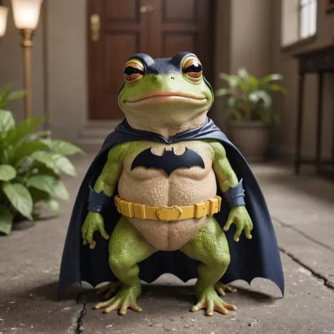 Coqui frog in batman uniform, 8k