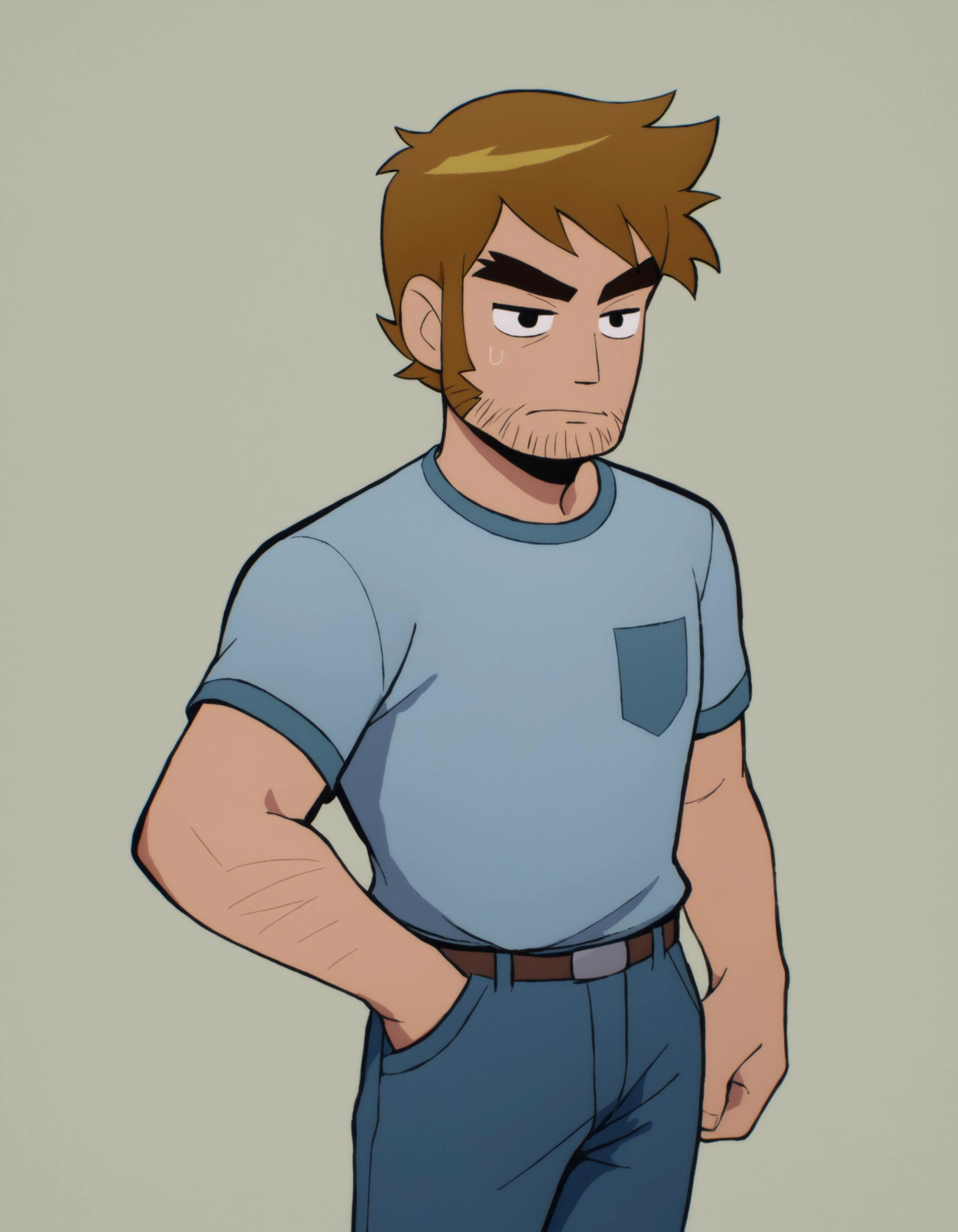 zPDXL, score_9, score_8_up, score_7_up, source_anime, BREAK
<lora:ScottP2-14:0.8> 1boy, solo, stephen, short hair, brown hair, facial hair, beard stubble, thick eyebrows