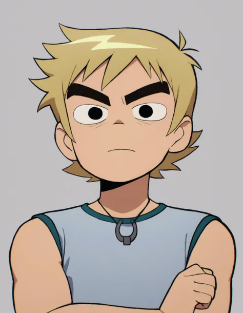 zPDXL, score_9, score_8_up, score_7_up, source_anime, BREAK
<lora:ScottP2-14:0.8> 1boy, solo, todd, blonde hair, short hair, tall, thick eyebrows