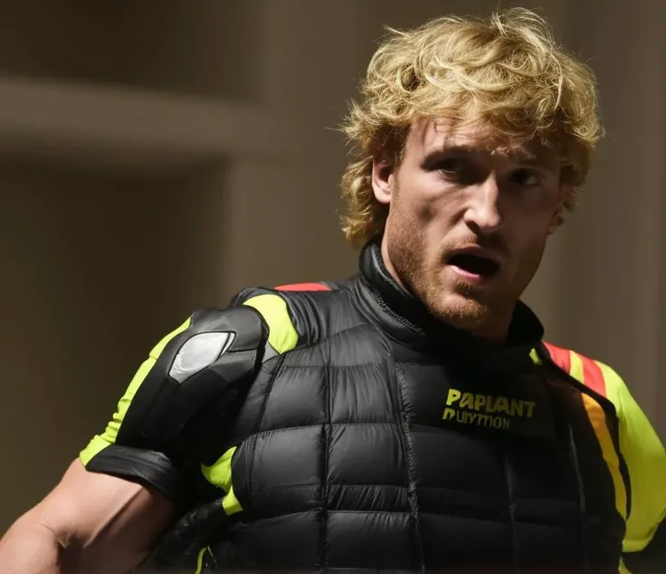 <lora:Logan Paul - Trigger with Loganpaul Person:1> loganpaul person movie still of alexjones person wearing a tight rainbow flag jumpsuit, low wide angle shot delivering a alien baby from his man papoose on an alien spaceship with cyborg alien women color film still from Leviathan. screaming at the camera , by Kent Monkman. Helping poor people (((crying))) ((tears))