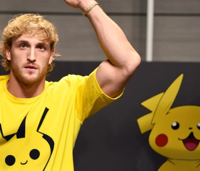 loganpaul person wearing a yellow Pikachu costume and making a confused facial expression. <lora:Logan Paul - Trigger with Loganpaul Person:1>