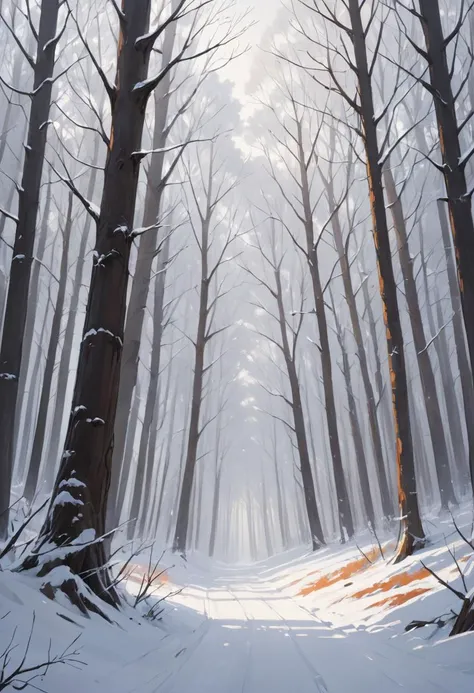 Over the wintry
Forest, winds howl in rage
With no leaves to blow.