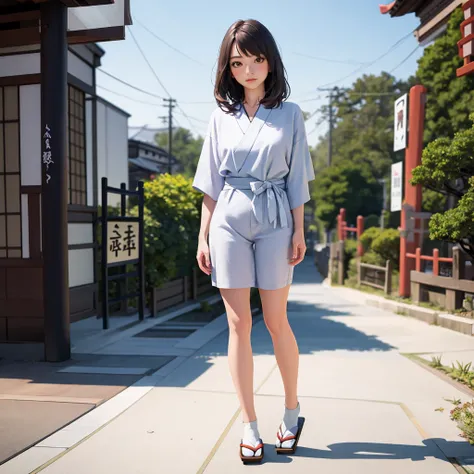 best quality, masterpiece, (full body:1.8),(realistic skin:1.6), brown eyes,Front, detailed face, beautiful eyes,(beautiful young Standing japanese 1girl:1.6),at street night, pale skin,curious about the world, (wearing modern casual clothes:1.6), (visible pores:0.3) (smooth detailed skin:0.9), high quality, film grain, Fujifilm XT3, f1.2, zoom out, sunlight,4k, realistic, ultra detailed, masterpiece, highres,((Ultra detailed)), natural hair, (natural light)