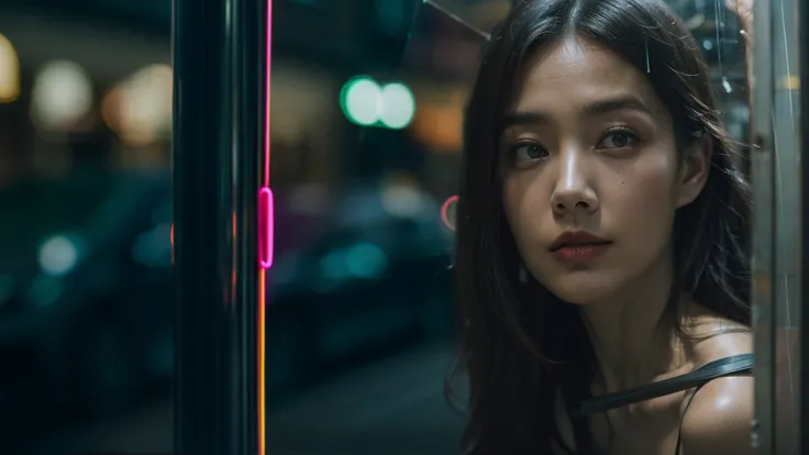 (RAW photo, best quality), (realistic, photo-realistic:1.3), extremely delicate and beautiful, Amazing, finely detail, masterpiece, ultra-detailed, highres,(best illustration), (best shadow),intricate,
In a small town of China,(neon and street light:1.4) reflections on window.It is raining outside,((dirt on glass:1.4)),(blurry:1.4),
sharp focus, volumetric fog, 8k UHD, DSLR, high quality, (film grain:1.4), Fujifilm XT3,, (zentangle, mandala, tangle, entangle),(entoptic patterns,multi-dimensional,multicolored)