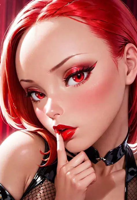boa hancock, pouting, glossy skin, lipstick, kiss, lips, red cheeks, looking at viewer, shimmering eyes, hand on chin,
Perfect Hands, Fixhand, ah1