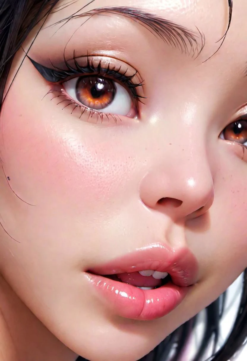 sexy sensual asian woman, mascara, eyeliner, eyes half closed, soft lips, big lips, (sad, sad smile), tongue on lips, (extreme close up of lips), looking at the viewer, facing the viewer, center shot, soft, glossy, oily, lip bite, kiss, ((no hands))
pureerosface_v1, FastNegativeV2, Fixhand, Perfect Hands, ah1