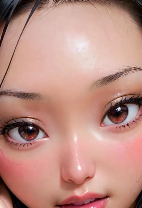 asian woman, mascara, eyeliner, eyes half closed, soft lips, big lips, (sad, sad smile), tongue on lips, (extreme close up of lips), looking at the viewer, facing the viewer, center shot, soft, glossy, oily, lip bite, kiss, ((no hands))
pureerosface_v1, FastNegativeV2, Fixhand, Perfect Hands, ah1