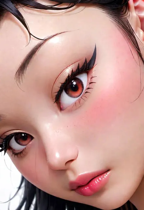 sexy sensual asian woman, mascara, eyeliner, eyes half closed, soft lips, big lips, (sad, sad smile), tongue on lips, (extreme close up of lips), looking at the viewer, facing the viewer, center shot, soft, glossy, oily, lip bite, kiss, ((no hands))
pureerosface_v1, FastNegativeV2, Fixhand, Perfect Hands, ah1