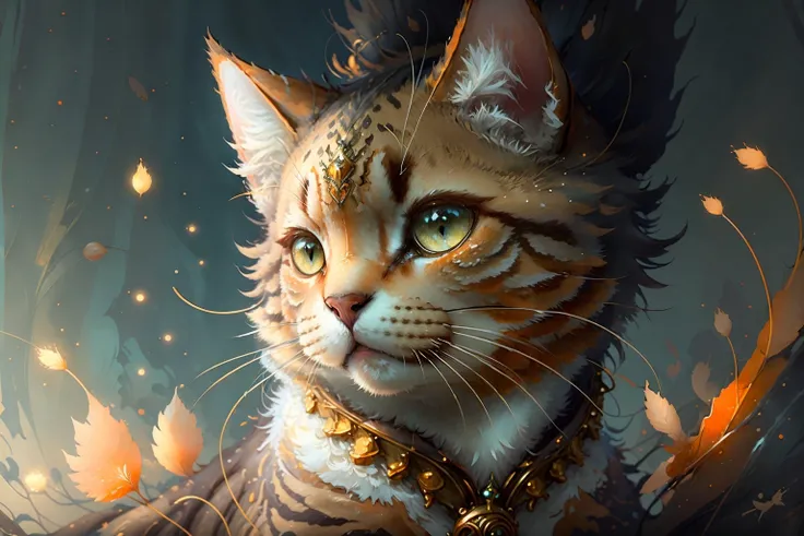 orange00d,, eye-level shot of a Glamorous American Shorthair cat, Smug, Hermitpunk, <lora:orange00d-000008:1>