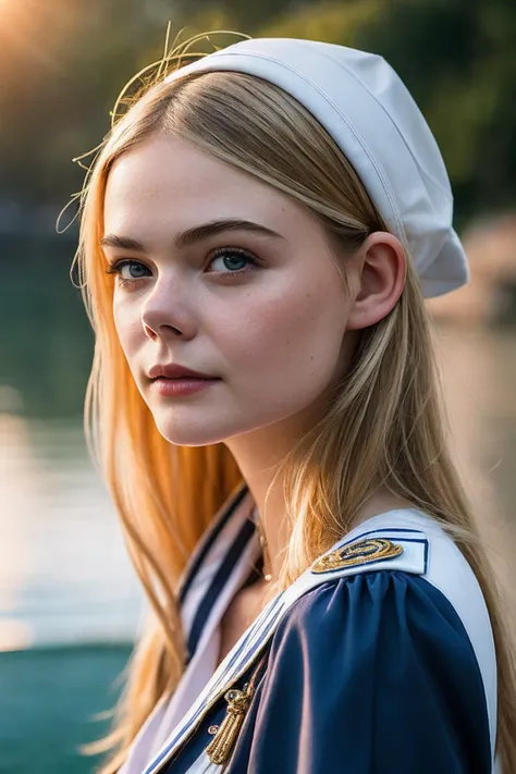 ElleF_SoloTI_v1,
Dressed in Nautical Elegance (sexy sailor attire), (sunlit harbor:1.1), (alluring close-up on the deck), playful and confident charm, (soft sunlight reflecting off the water), artfully composed photography, 35mm, vibrant and natural ambient light, rich and lively hues, intricately detailed, (High Detail:1.1), Seductively poised, nautical, bright and engaging lighting, (sultry expression in the frame), (captivating gaze details), smooth textures, maritime, ((sexy sailor allure)), vivid tones, nautical details, enticing charm, natural contrasts,
epiCPhoto, PA7_Portrait-MCU,