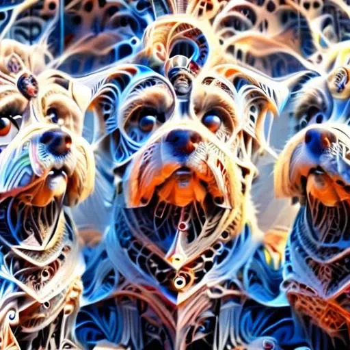 <lora:ral-frctlgmtry:1.8> ral-frctlgmtry of 3 Westies Shih Tzu mix dogs looking at camera <lora:ZiptheDograw_400s_lr0002_640px:1.4>