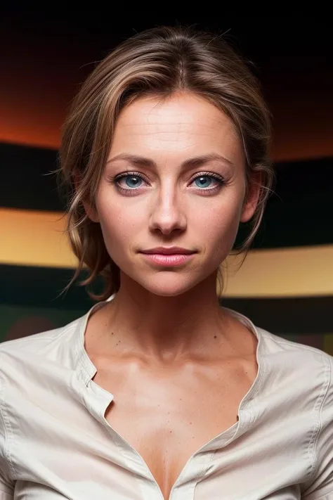 RAW photo of a young woman <lora:Anne-Sophie-Lapix_Xtroat_V2:1>, looking at viewer, blue eyes, blond hair, looking at viewer, white shirt, soft skin, psychedelic intricate background, HD, 8K <lora:details_Tweaker_Lykon:0.8> <lora:Detail_Tweaker_tangbohu:0.3>