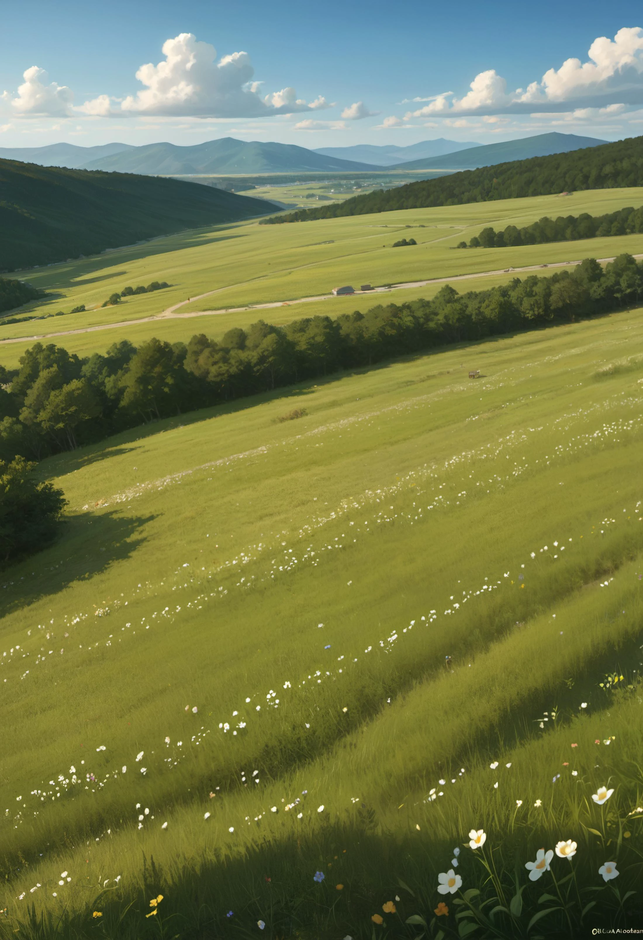 score_9, score_8_up, score_7_up, a landscape of a grassy field