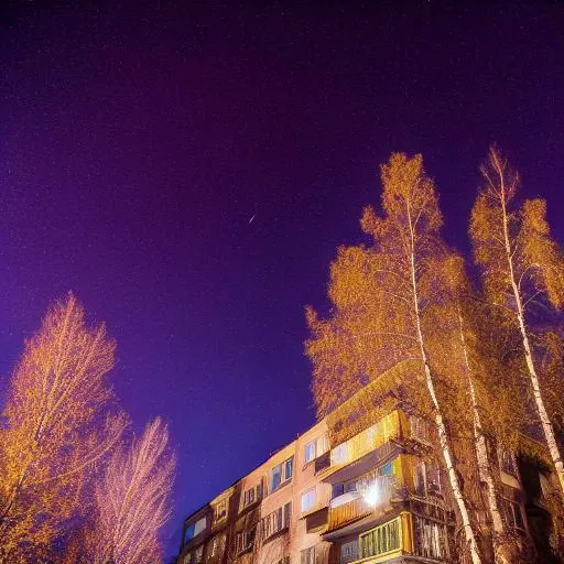khrushchevka in space, stars