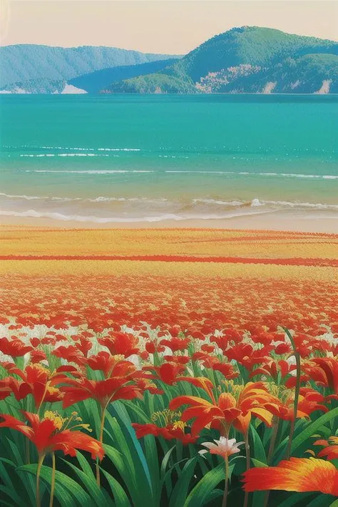 multicolored lilies, lakeside background
(masterpiece, best quality), (absurdres:1.2), (ultra detailed, 8K, ultra highres:1.2), (bokeh, sharp focus, depth of field),