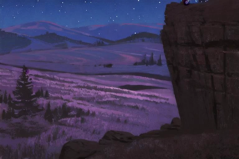 a beautiful nocturne landscape,