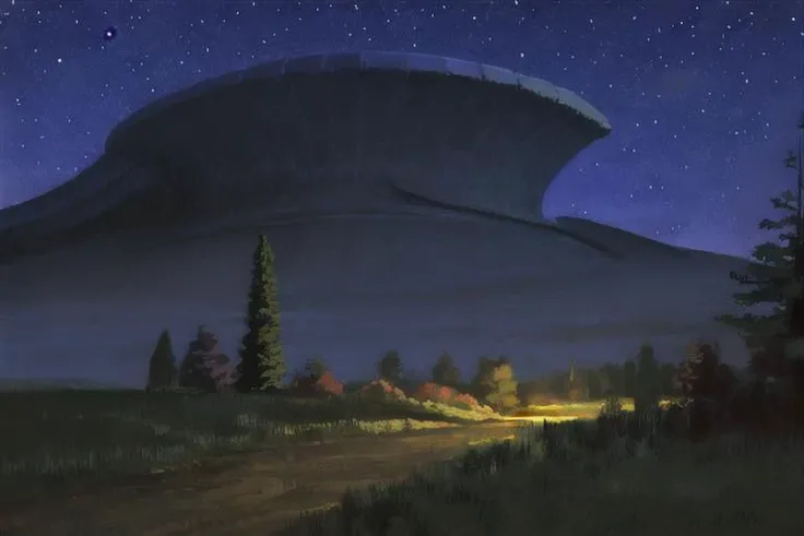a beautiful nocturne landscape,