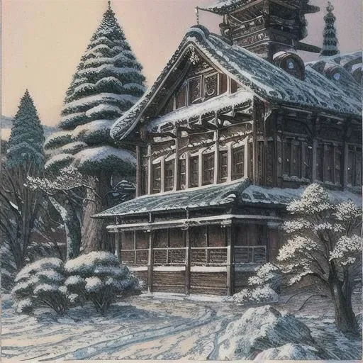 New Year's tree,
traditional Russian decorations,
realistic,
snowy background,
dynamic light, 
ultra detail,
extremely detailed CG, 
full detail, 
realistic, 8k, 
micro intricate, 
masterpiece,
comicbookpencils,
by Kentaro Miura