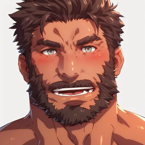 score_9, score_8_up, rating_questionable, bif, __background__, __time__,
<lora:Konohanaya_Style_LoRa__PonyXL:.8>,   
glossy skin, muscular male, short hair, beard, bara, mature,
<lora:slider_StS_detail_slider_v1:1>