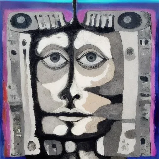 surreal abstract painting of non humans <lora:last:1>
