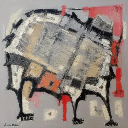 subreal abstract painting of non humans <lora:last:1>