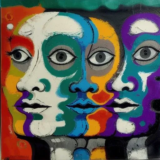 sureal abstract painting of no human faces, oil on canvas <lora:last:1>