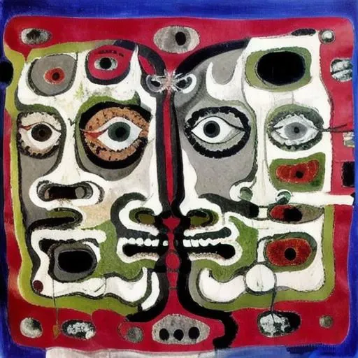 painting barefoot, mask, traditional media, subreal, horror (theme), what, surreal, abstract, fine art subreal forner <lora:last:1>