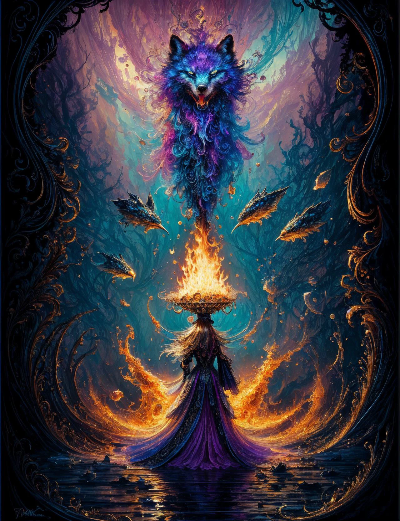 Stylizara / beautiful fantasy art portrait