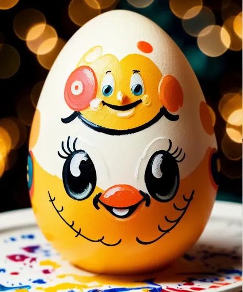 ((cartoon painted smiling egg)), (Something interesting)  <hypernet:Stylizara:0.8>