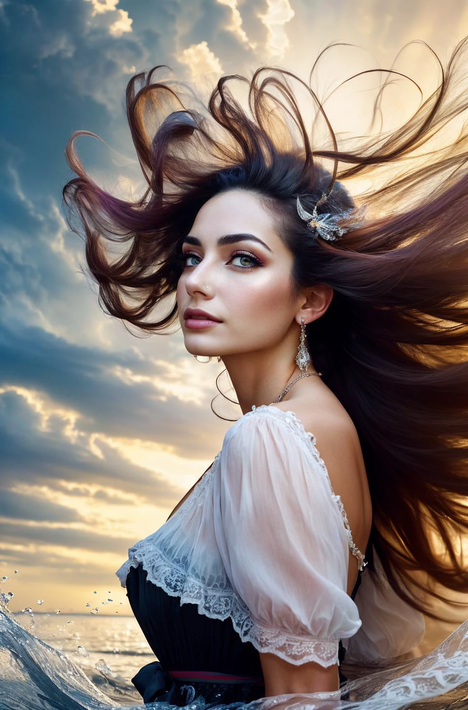 Stylizara / beautiful fantasy art portrait