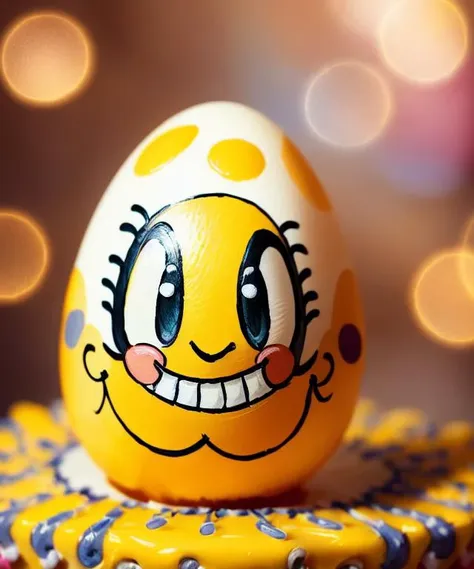 ((cartoon painted smiling egg))( ...Something interesting...)<hypernet:Stylizara:0.8>