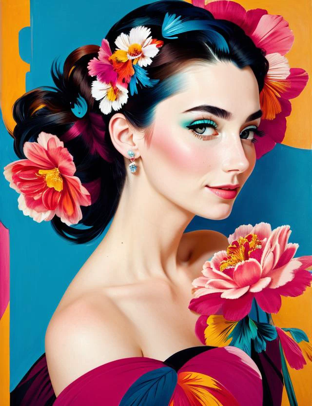 Stylizara / beautiful fantasy art portrait