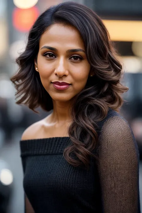 photo of beautiful (rekhshrm:0.99), a woman with beautiful hair, hair upsweep updo, as a star in a (movieiere), premiere gala, (near a movie thea natural skin texture, (elegant black sweater off-shoulder), (suspenders:1.1), 24mm, 4k textures, soft cinematic light, adobe lightroom, photolab, hdr, intricate, elegant, highly detailed, sharp focus, ((((cinematic look)))), soothing tones, insane details, intricate details, hyperdetailed, low contrast, soft cinematic light, exposure blend, hdr, faded, (paparazzi in background), (painted lips:1.1), ((looking straight at the camera:1.1))